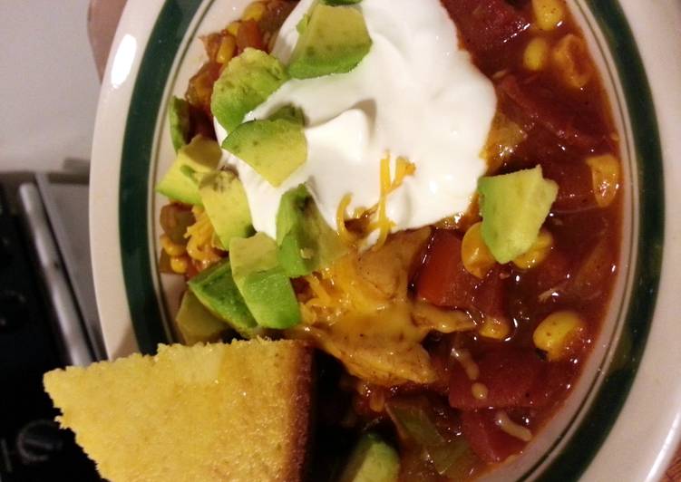 Recipe of Any-night-of-the-week No Bean Chicken Chili