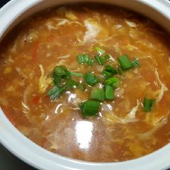 A picture of Hot n Sour Soup 🌶😋.