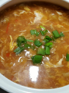 A picture of Hot n Sour Soup 🌶😋.