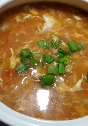 A picture of Hot n Sour Soup 🌶😋.