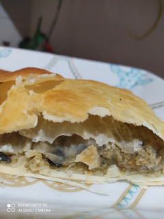 Una foto de Torta de atún vegano