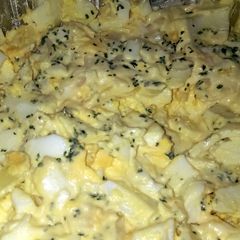 A picture of Mandys egg n onion.