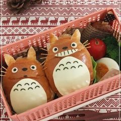 A picture of Totoro Rolls for Character Bento.