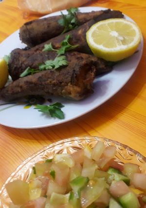 صورة لوصفة سمك مقلي