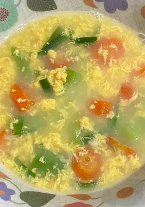 Foto resep Sup Telur Wortel Waluh