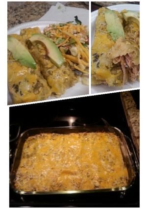 A picture of Pulled Pork Enchiladas.