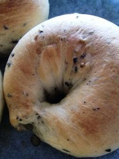 A picture of Black Sesame Seed Bagels.