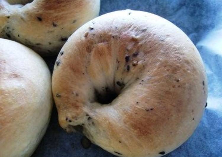 Recipe of Award-winning Black Sesame Seed Bagels