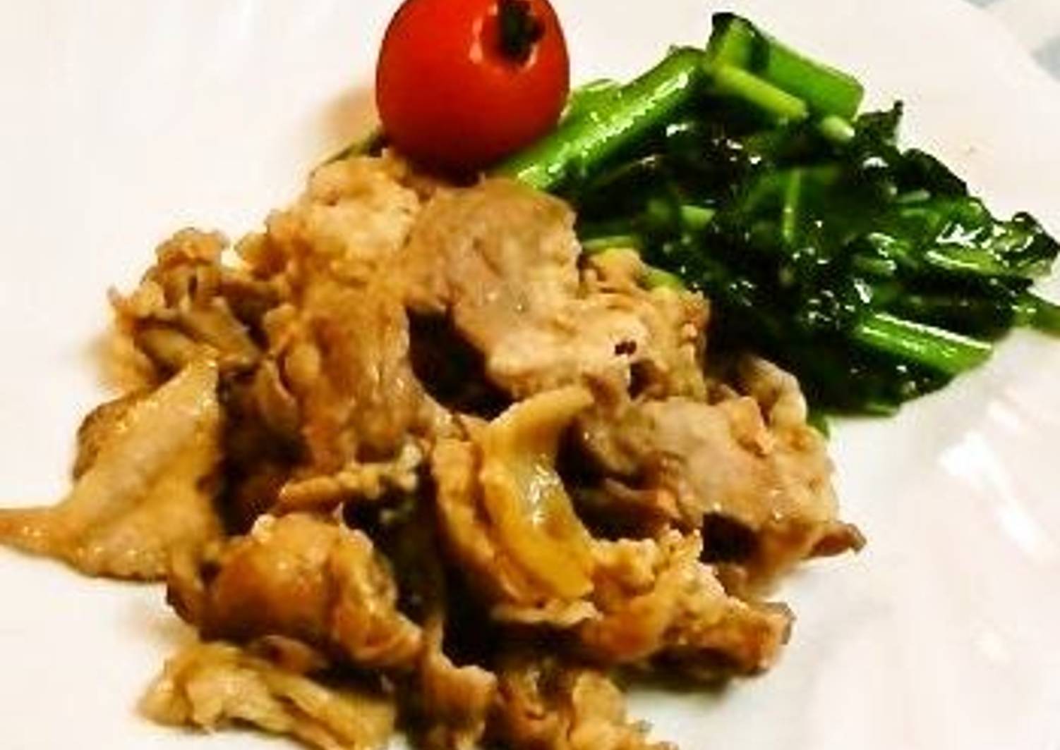 Great for Busy Days! Garlic Pork Soy Sauce Stir-Fry Recipe by cookpad