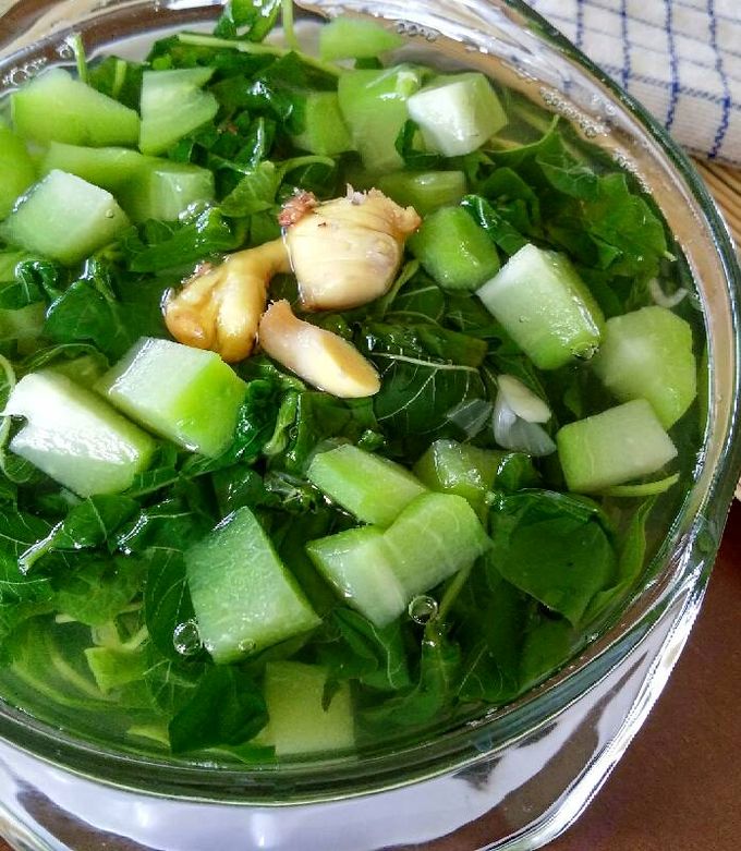 Foto resep Sayur Bening Bayam Labu