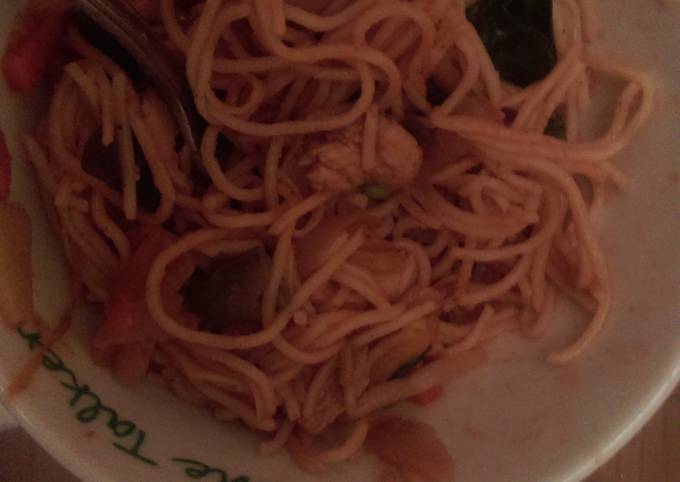 Mandys sirracha chicken noodle