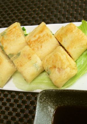 A picture of Hira Yachi (Okinawa-Style Pancakes) Regional Speciality of Okinawa.