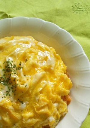 A picture of Copycat Recipe for Fluffy Omurice.