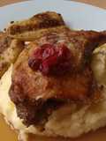 Vickys Seared Duck Legs with Pear and Cranberry Gravy