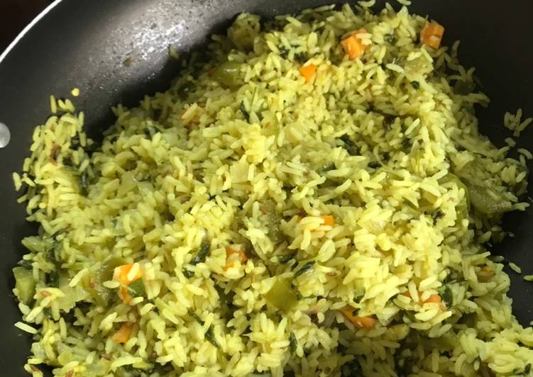 Recipe of Ultimate Fenugreek leaves and vegetable pulav