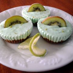 A picture of Frozen Lime Tarts with Kiwi.