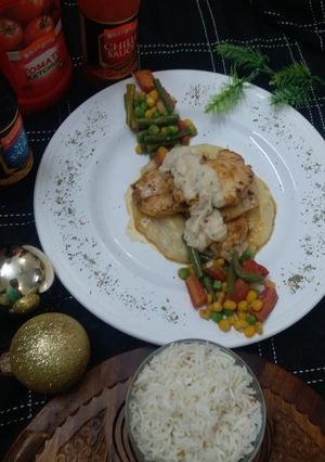 A picture of Chicken steak.
