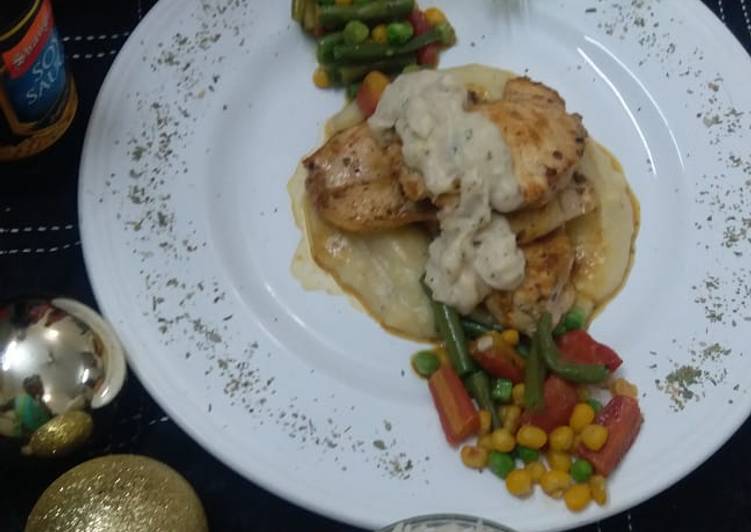 Recipe of Award-winning Chicken steak