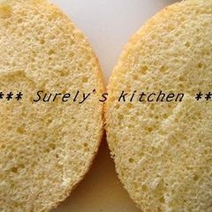A picture of A Sponge Cake with Pancake Mix.