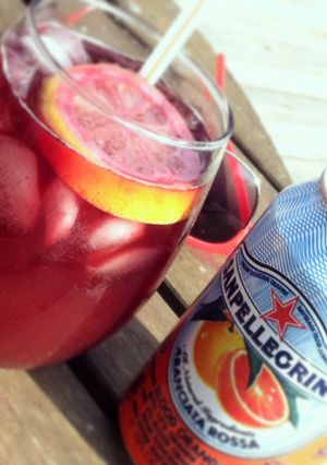 A picture of Blood Orange Red Sangria.