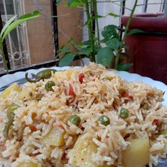 A picture of Vegetable pulao.