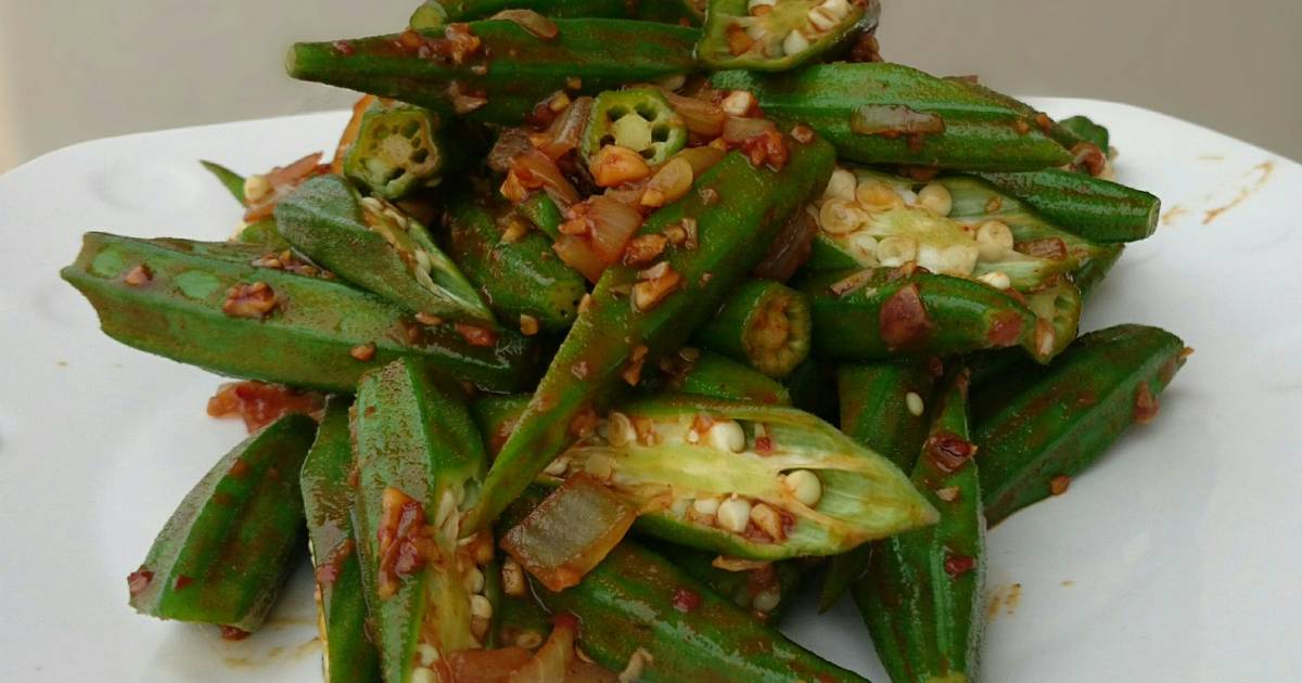 Okra In Garlic Soy Sauce Recipe by Lyii G Cookpad