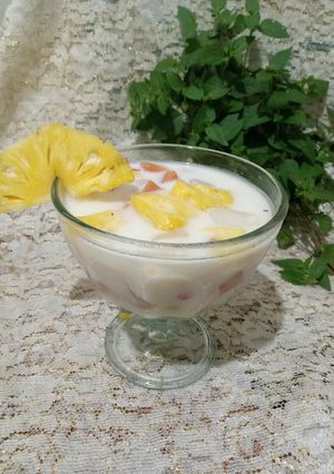 Foto resep Es Nanas Nata de Coco