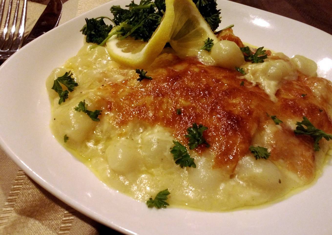 Creamy Gnoochi Cheese Bake