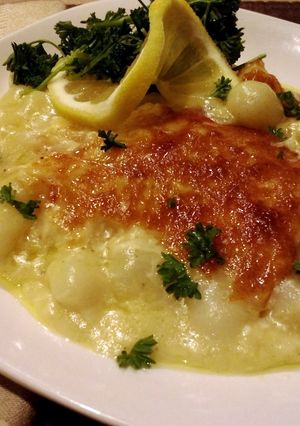A picture of Creamy Gnoochi Cheese Bake.