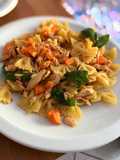 Farfalle al profumo di limone con sgombro