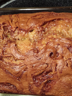 A picture of 3 ingredient Banana bread.