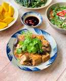 Đậu Hũ Kho Nấm Đùi Gà