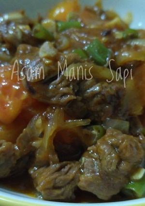 Foto resep Manis Asam Sapi 😍