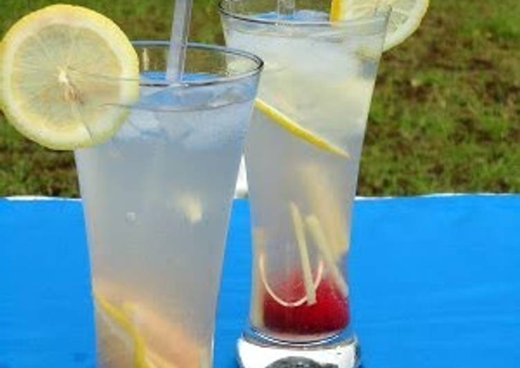Steps to Make Quick shocking ginger lemonade ice