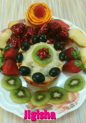 A picture of Mix fruits pie.
