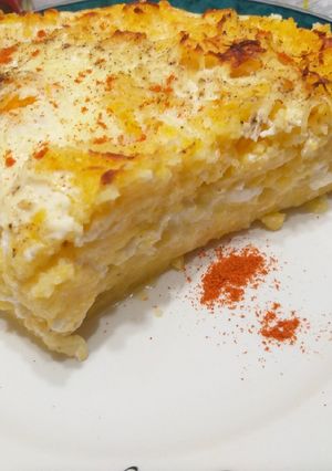 O poză a rețetei Mămăliga în straturi... sau taci și înghite.