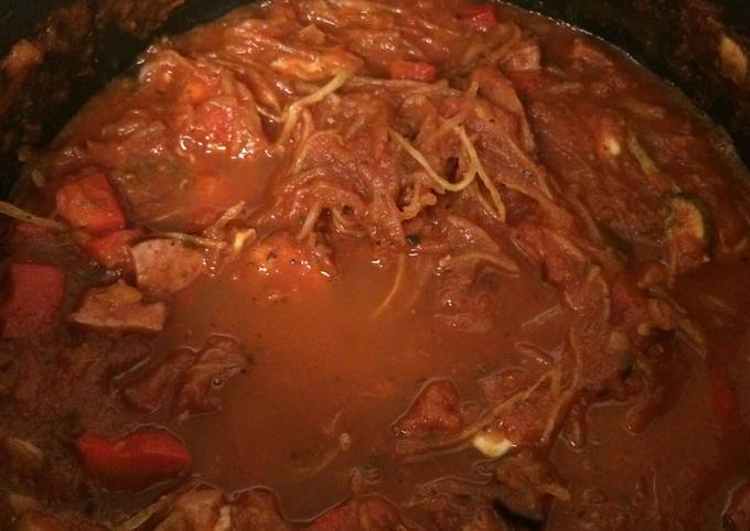 Recipe: Tasty Spaghetti Squash And Garden Tomato Sauce