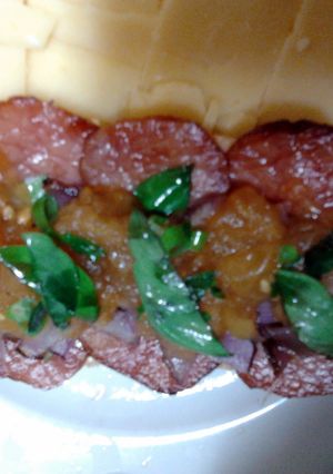 A picture of Ladybirds Lunchtime BBQ Bacon Rolls.