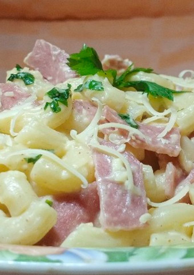 Foto resep Makaroni keju daging asap