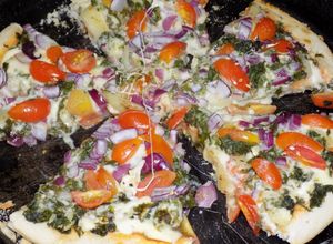 Una foto de Pizza con papa