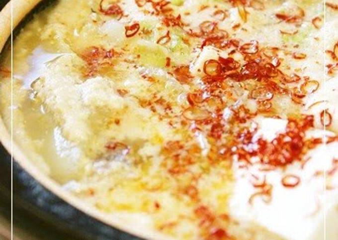 Steps to Prepare Ultimate Spicy Soy Milk Hot Pot with Double the Miso Flavor