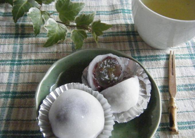 Easiest Way to Make Super Quick Homemade Easy with the Microwave! Grape Daifuku