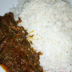 A picture of Ugwu stew.
