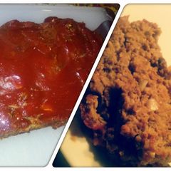 A picture of Momma's veggie meat loaf.
