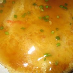 A picture of Seafood Delight! Fluffy and Juicy Crab Omelette.