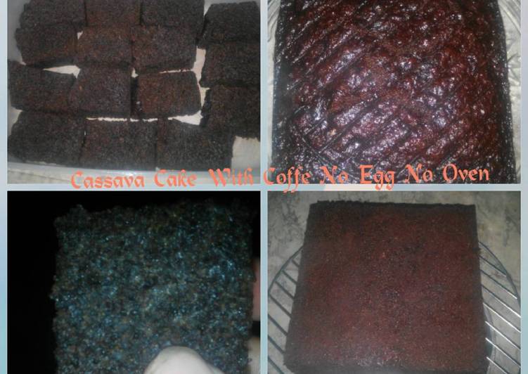 Bagaimana Menyiapkan Cake Singkong Dgn Kopi - Eggless - No Oven, Enak