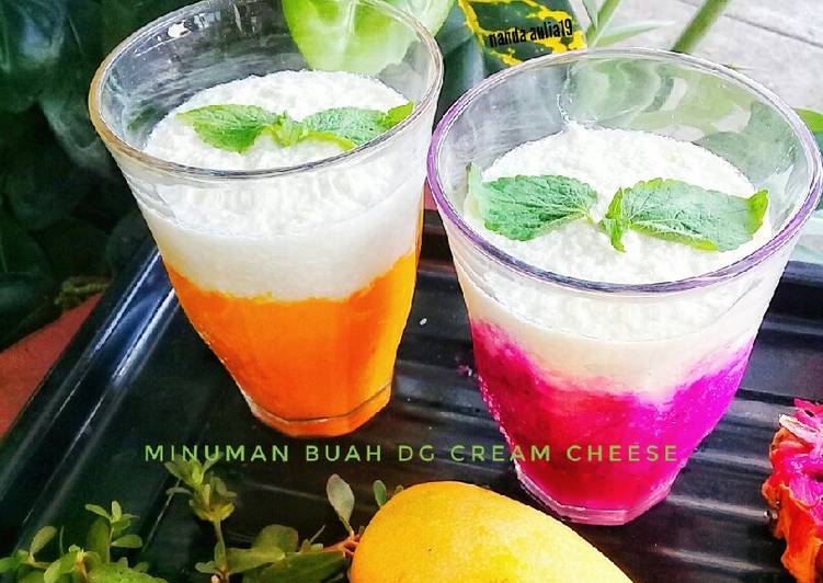 Minuman buah dg cream cheese