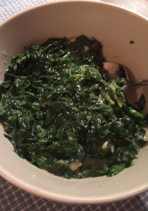 A picture of Cream Spinach with Nutmeg.