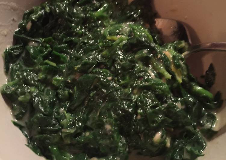 Recipe of Quick Cream Spinach with Nutmeg