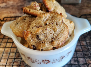 A picture of Pecan Maple Chocolate Chip Cookies (low Sugar, Grain-Dairy Free).